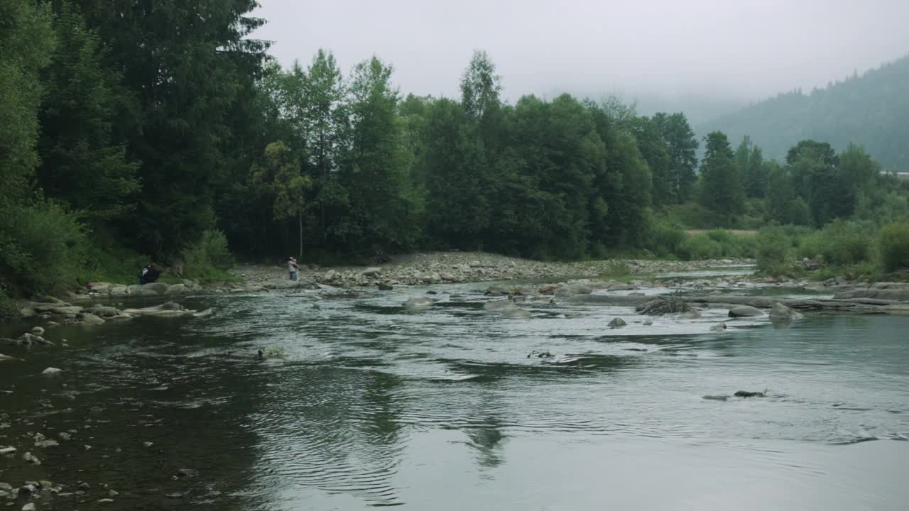 山河流水视频素材