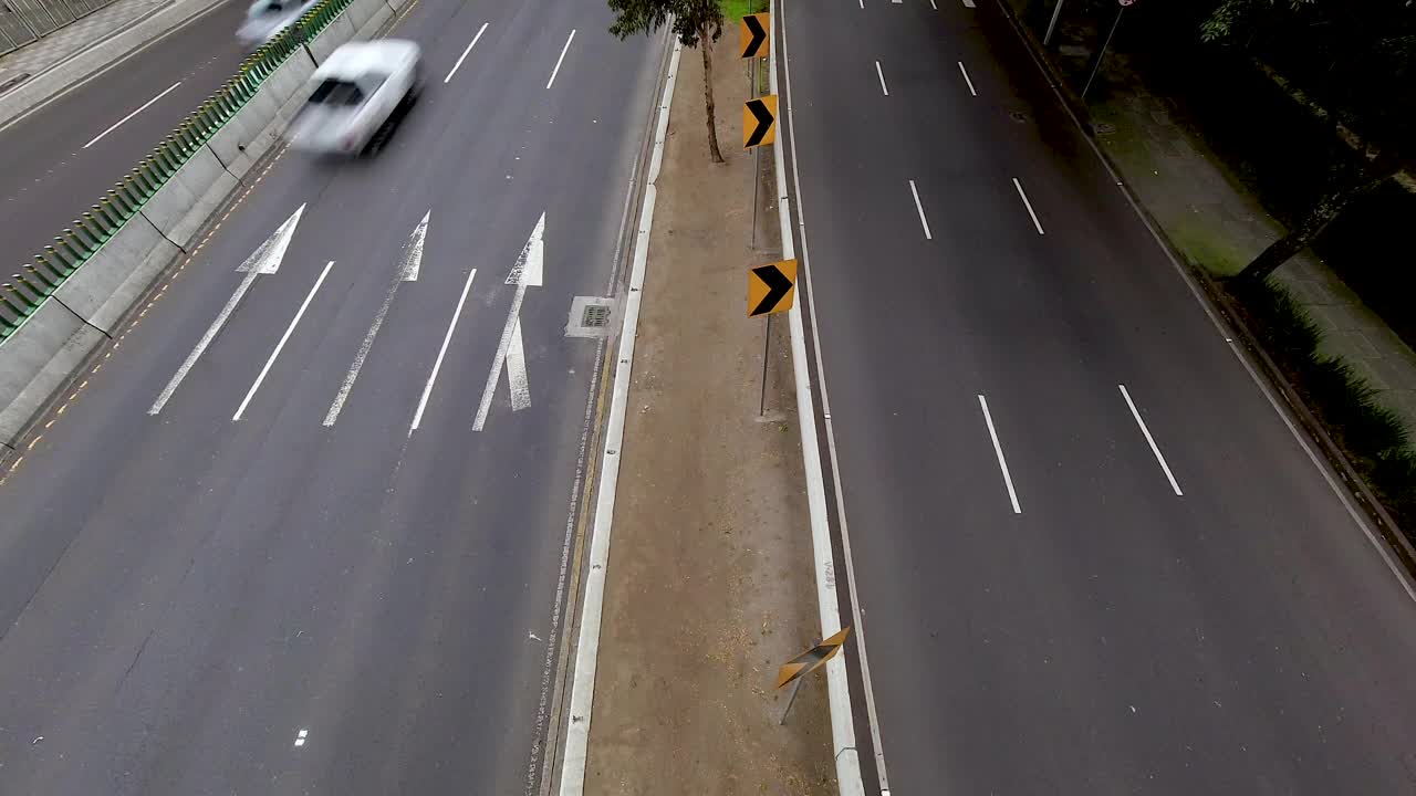 城市道路的时间流逝视频素材