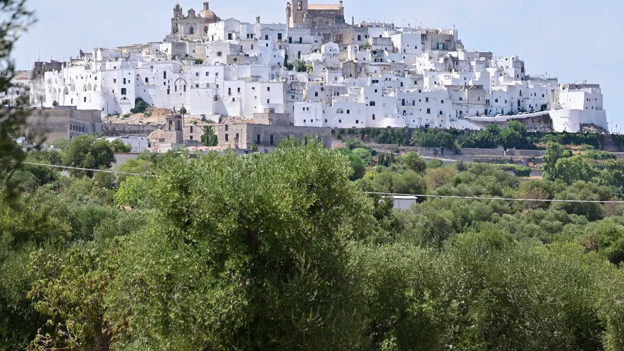 Ostuni, Puglia，意大利。视频素材