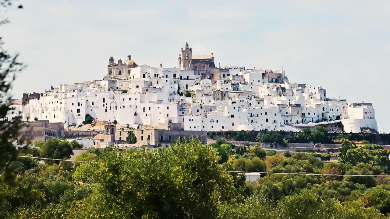 Ostuni, Puglia，意大利。视频素材