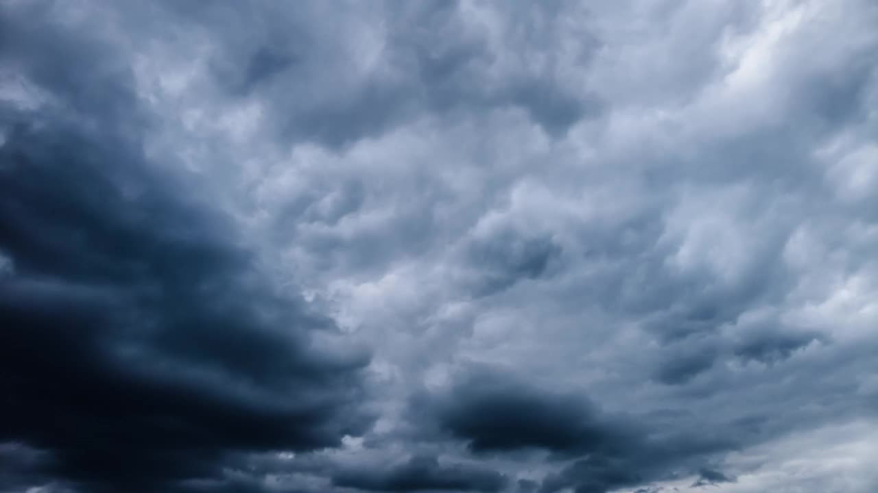 风暴雨云，时光流逝视频素材