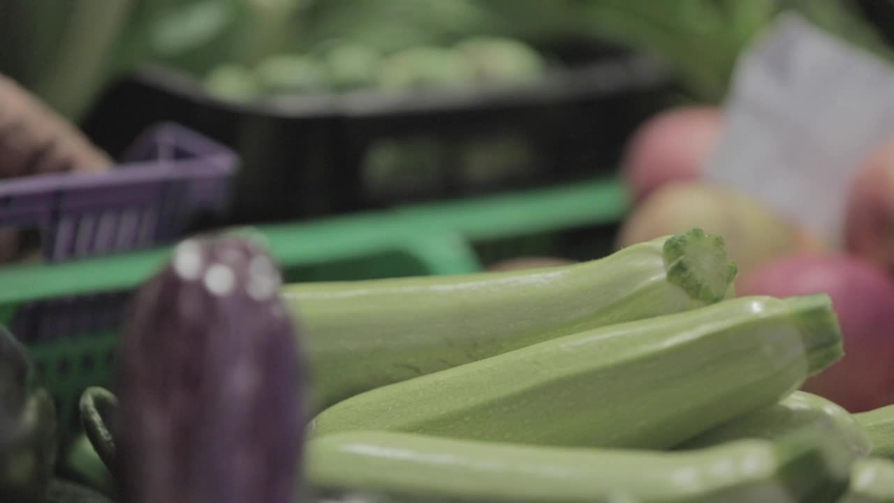 市场上的蔬菜和蔬菜视频下载