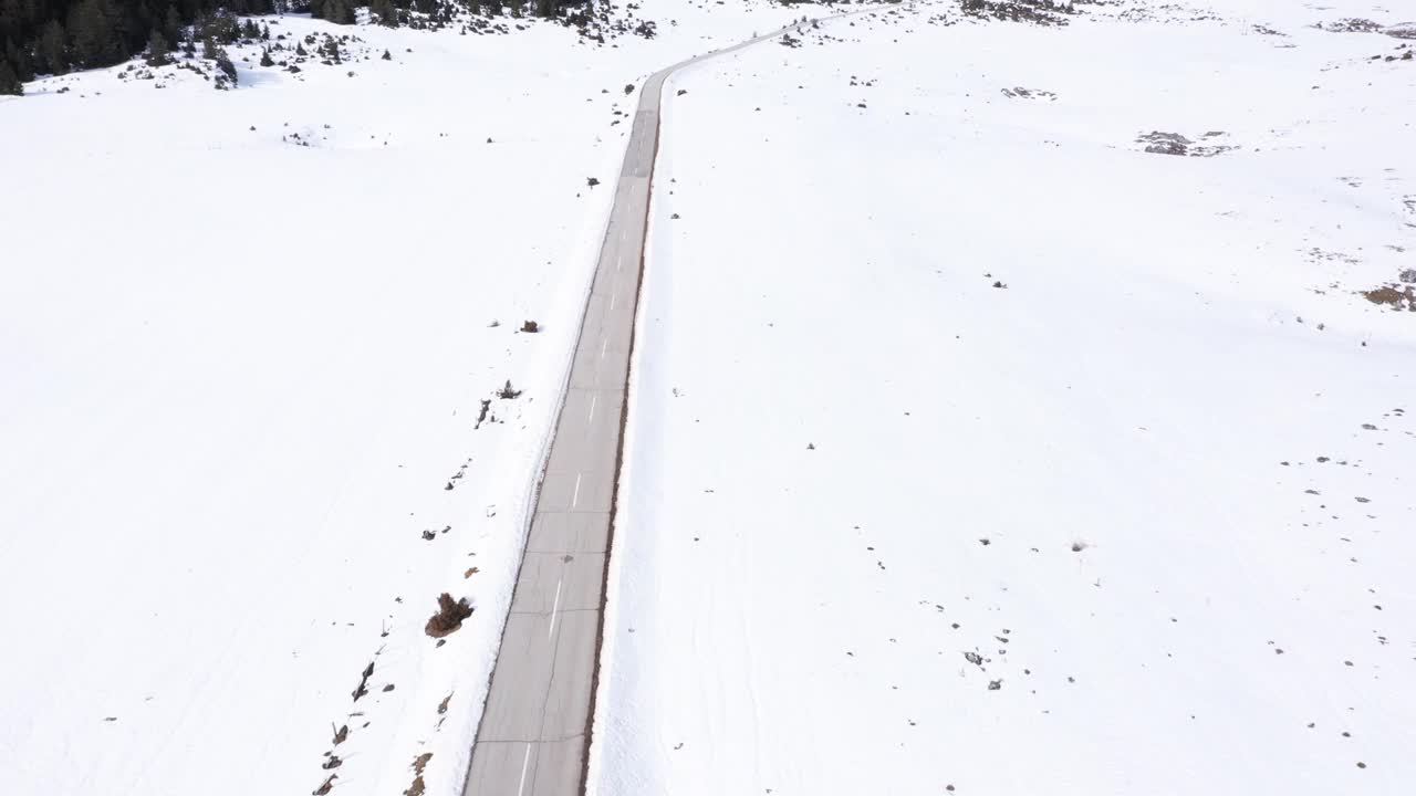 冬天的路视频素材