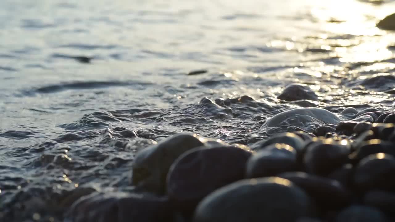 夏天在波罗的海日落视频素材