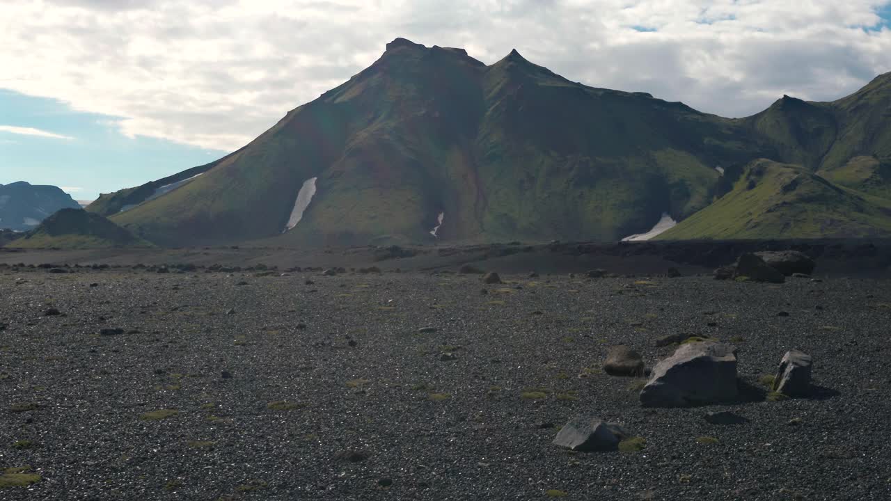 高原/冰岛的风景视频素材