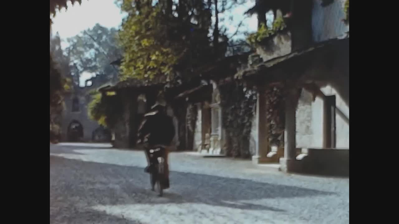 1963年，瑞士卢加诺街景2视频素材