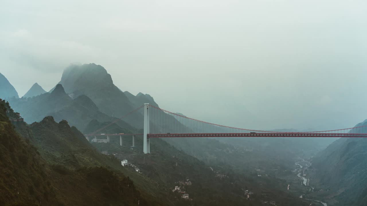 贵州巴陵河大桥视频素材