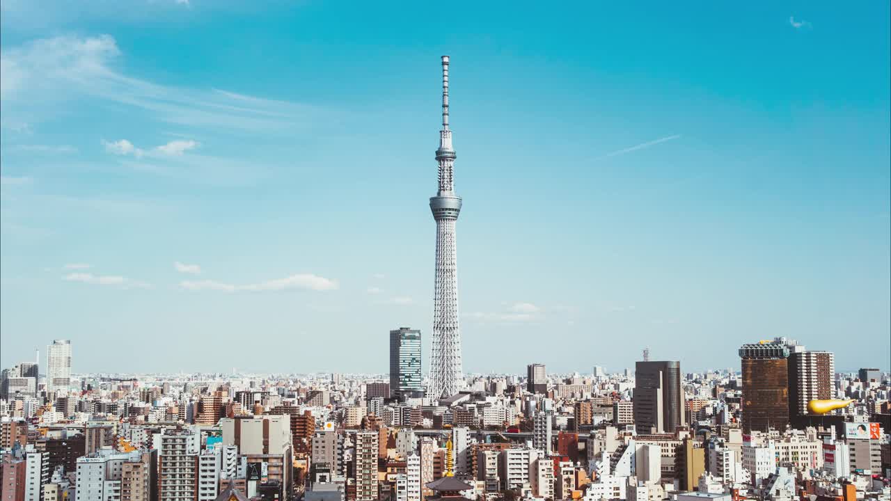 东京晴空塔，日本视频素材