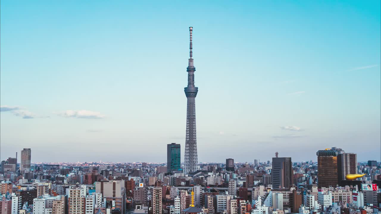 东京晴空塔，日本视频素材