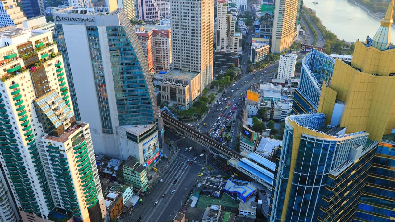 泰国曼谷的道路交通。视频素材