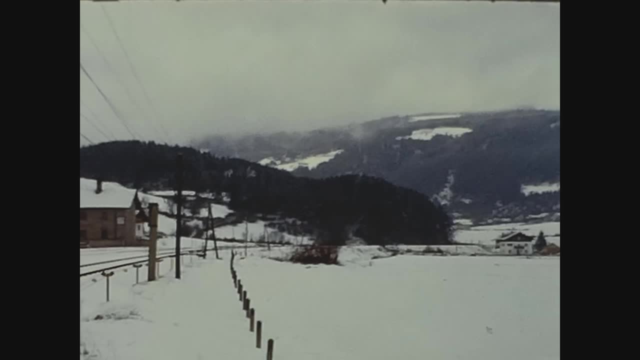 德国1967年，山屋白云石雪视频素材