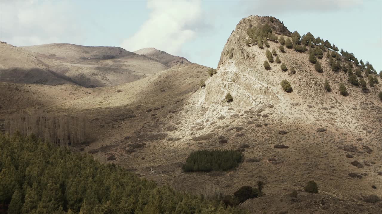 巴塔哥尼亚的天然岩层，阿根廷，南美洲。视频素材