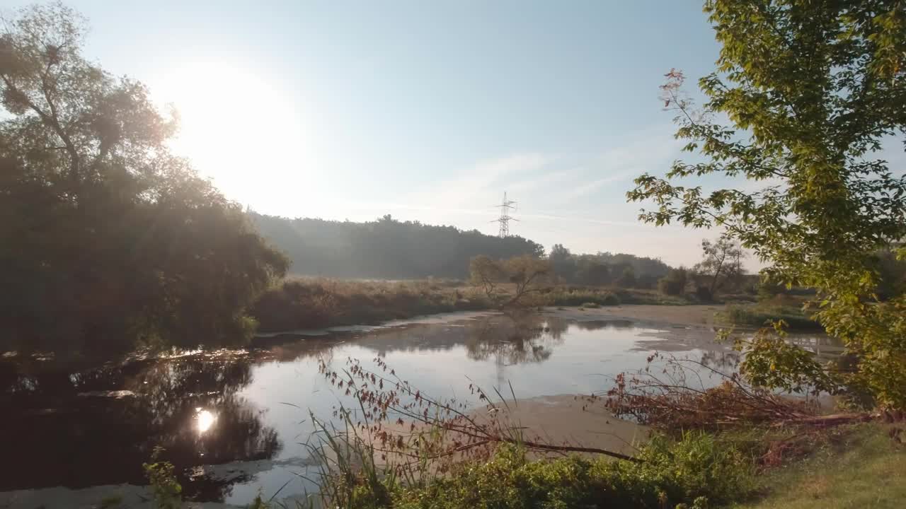 河堤公园视频素材