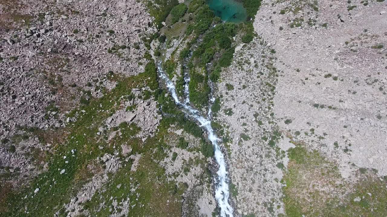 塔什干地区美丽山脉的全景图视频素材