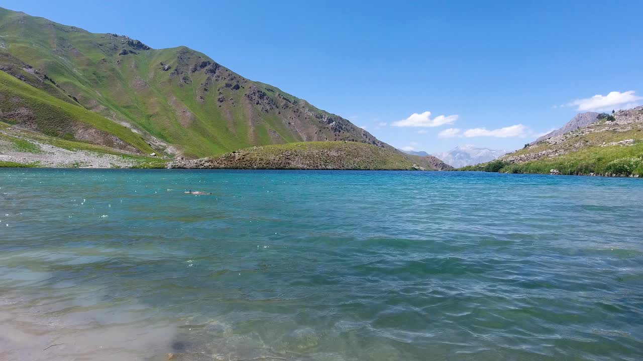 塔什干地区美丽山脉的全景图视频素材