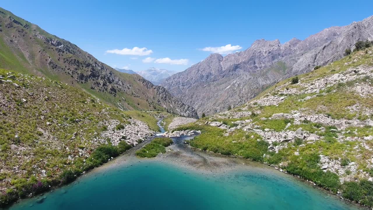 塔什干地区美丽山脉的全景图视频下载