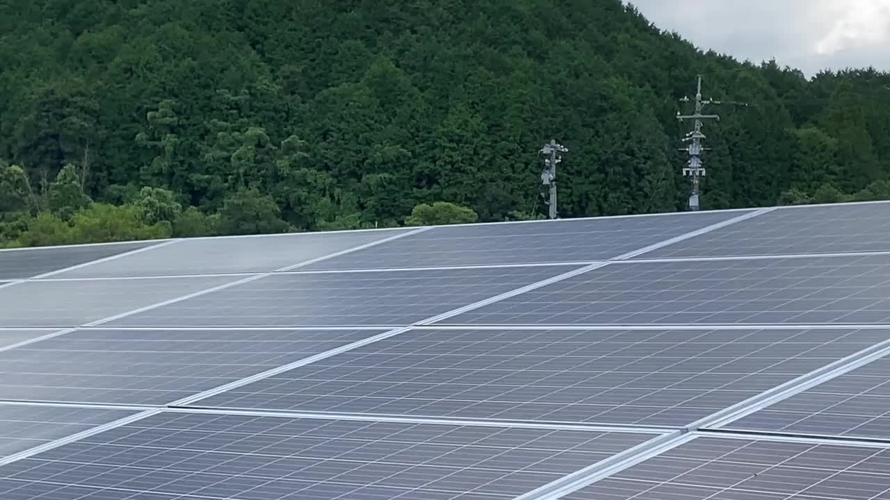 太阳能电池板视频素材