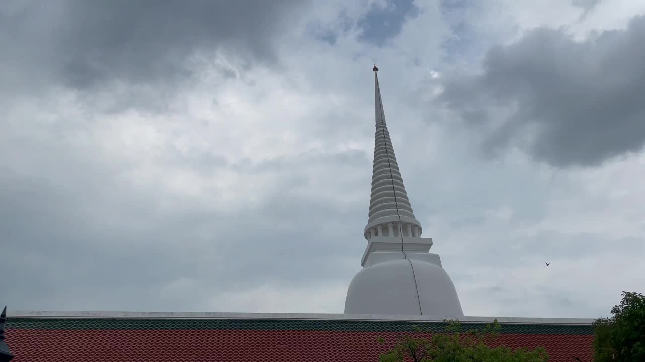 泰国美丽的寺庙旅游理念。视频素材