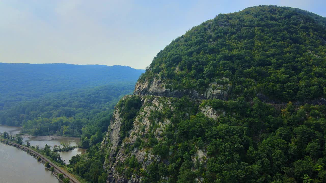 风暴国王山在纽约哈德逊山谷视频素材