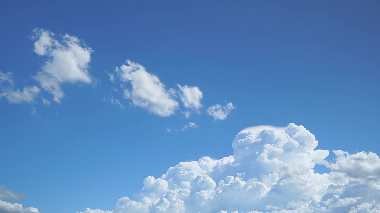 美丽的天空背景，时光流逝。视频素材