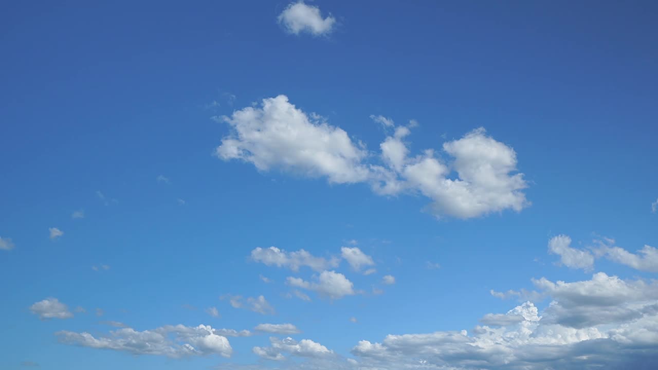 美丽的天空背景，时光流逝。视频素材