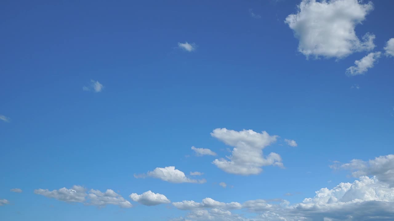 美丽的天空背景，时光流逝。视频素材