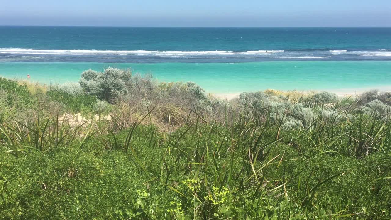 澳大利亚西部珀斯附近的雁栖湖海滩视频素材