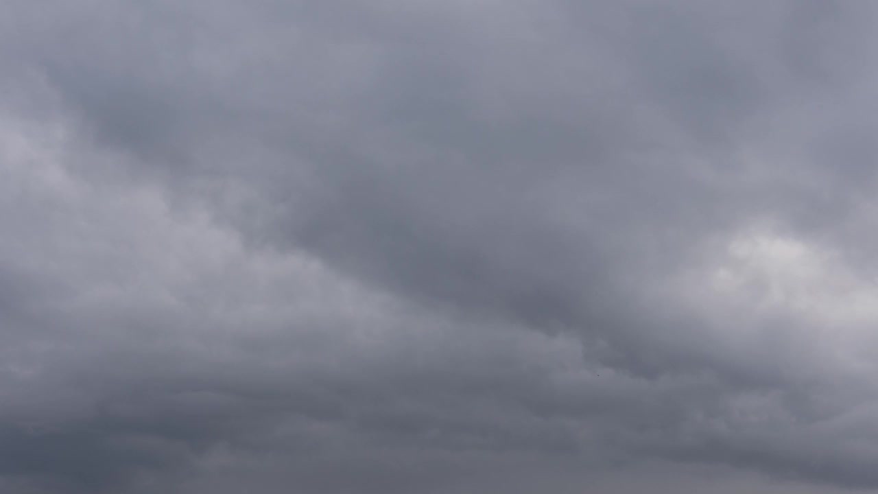 多云的天空延时。雷雨过后乌云散去，天放晴了视频素材