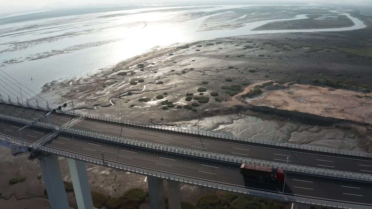 空中海滩视频素材