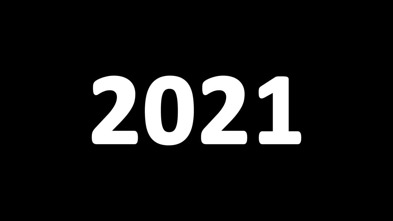 2022年改变2021年4k视频动画。红色背景的2022年新年快乐。新年决心概念。现代文本动画视频素材