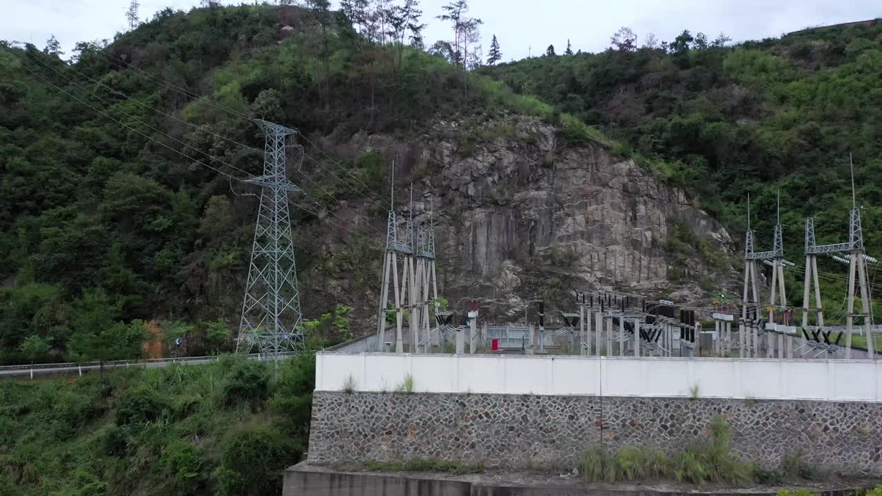 水电站的变电所视频素材