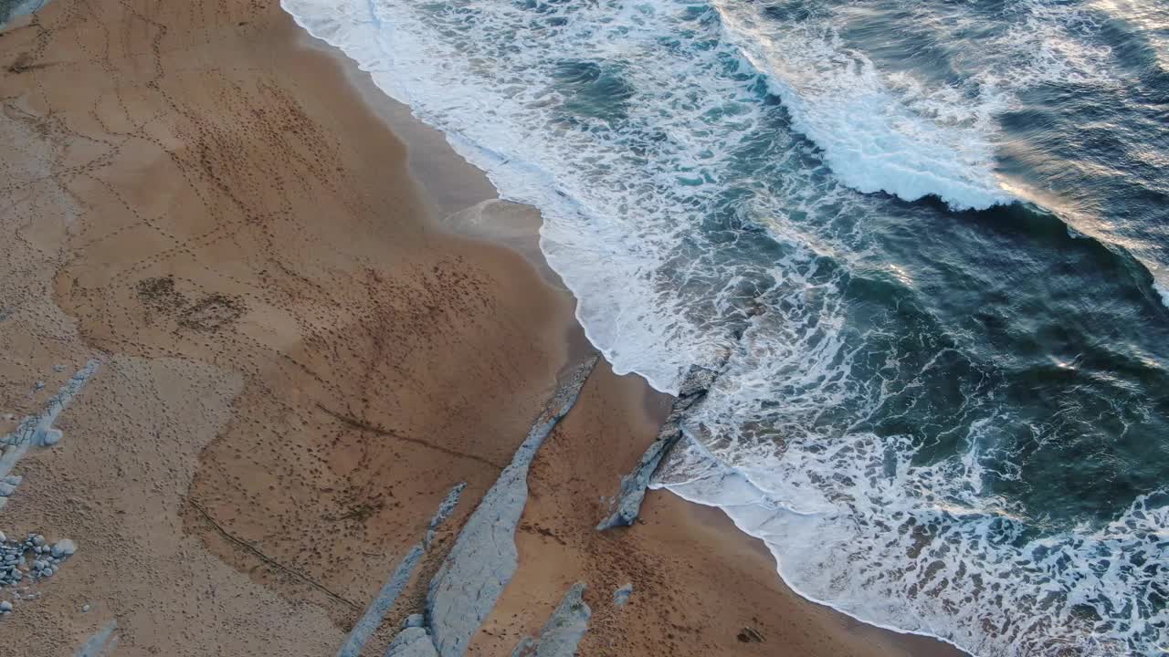 海滩鸟瞰图视频素材