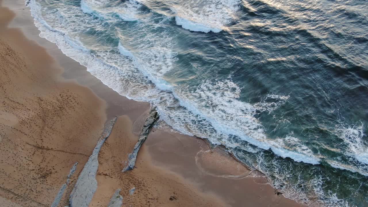 海滩鸟瞰图视频素材