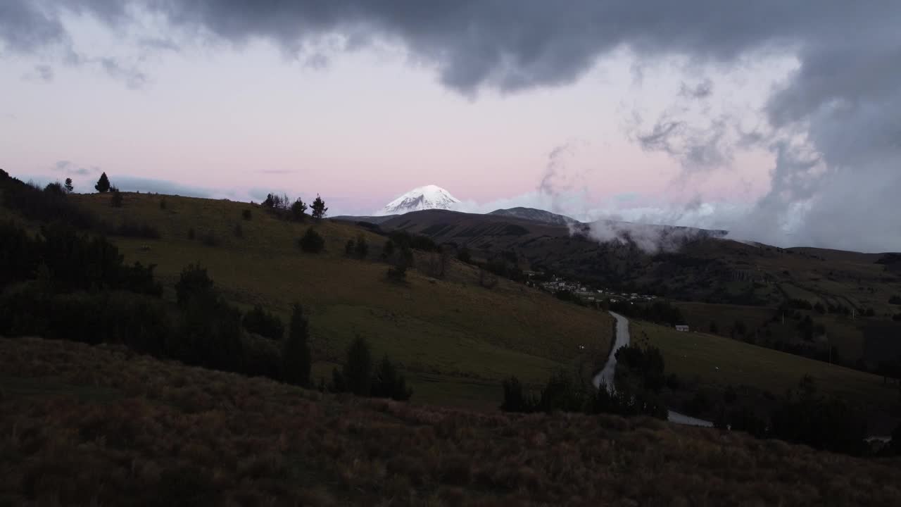 厄瓜多尔的钦博拉索火山视频素材