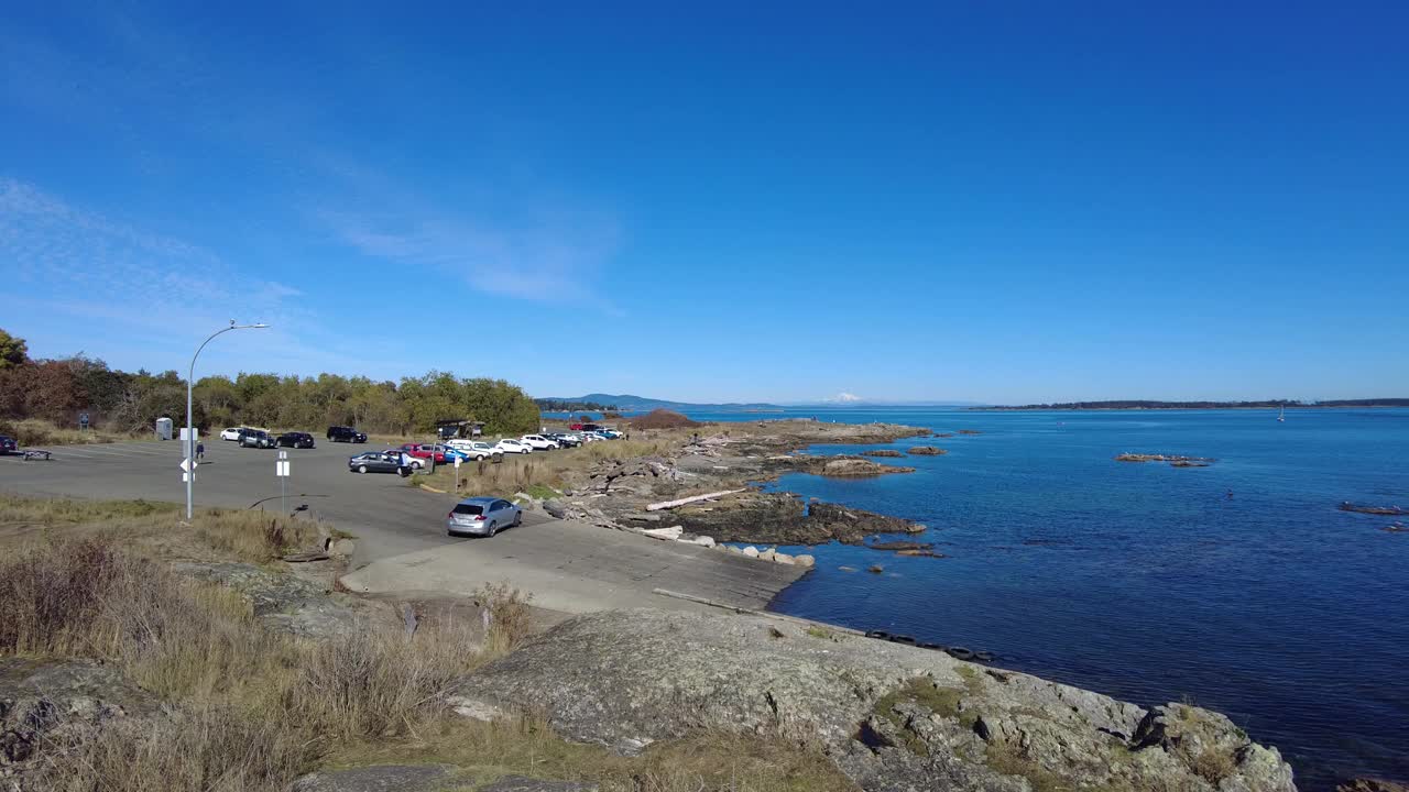 维多利亚的海边停车场，BC。视频下载