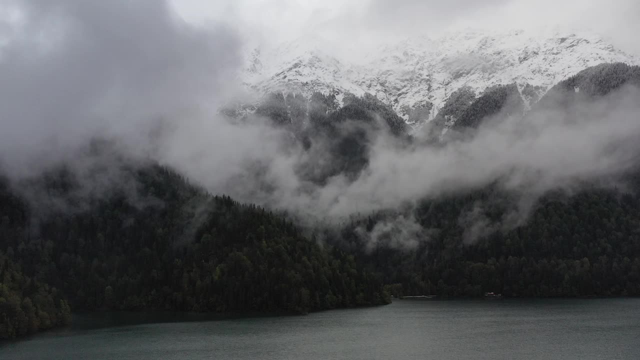 里察湖普舍吉什赫瓦山视频素材