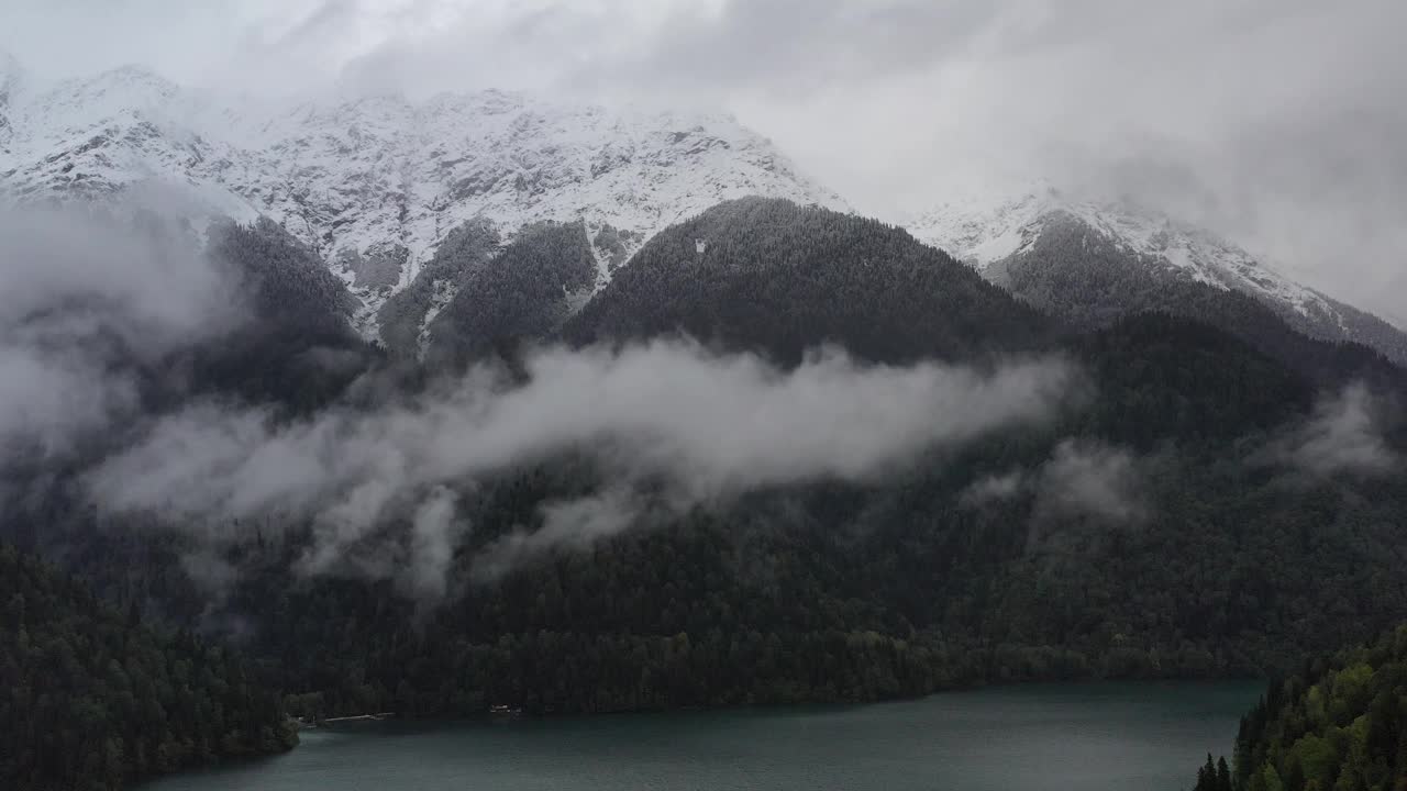 里察湖普舍吉什赫瓦山视频素材