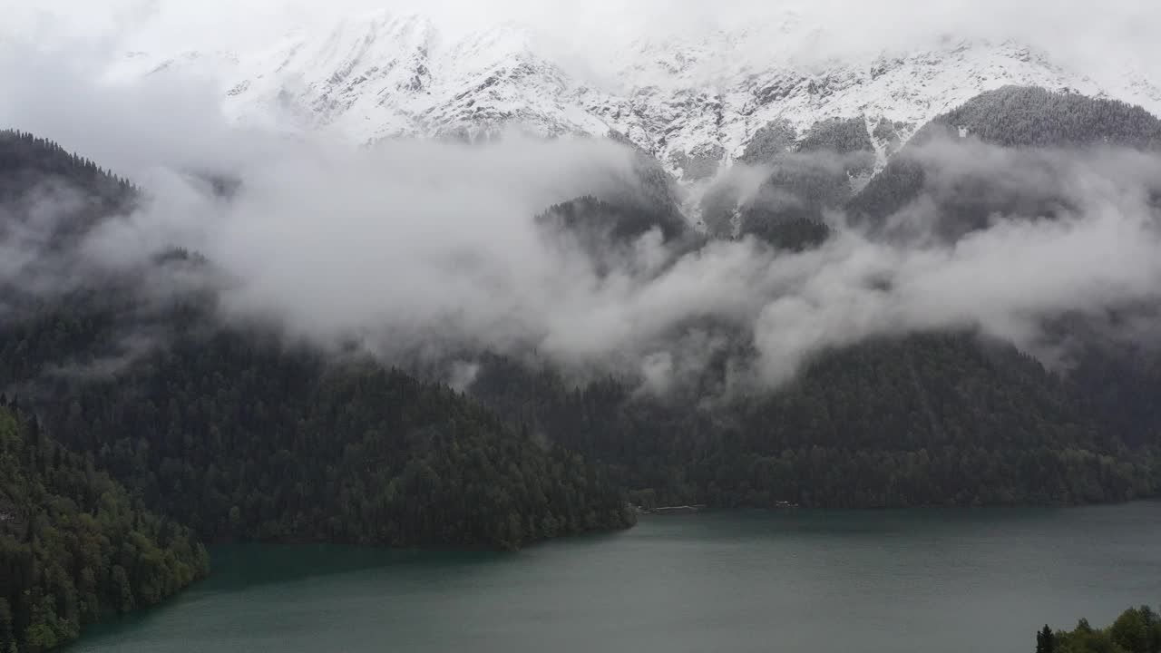 里察湖普舍吉什赫瓦山视频素材