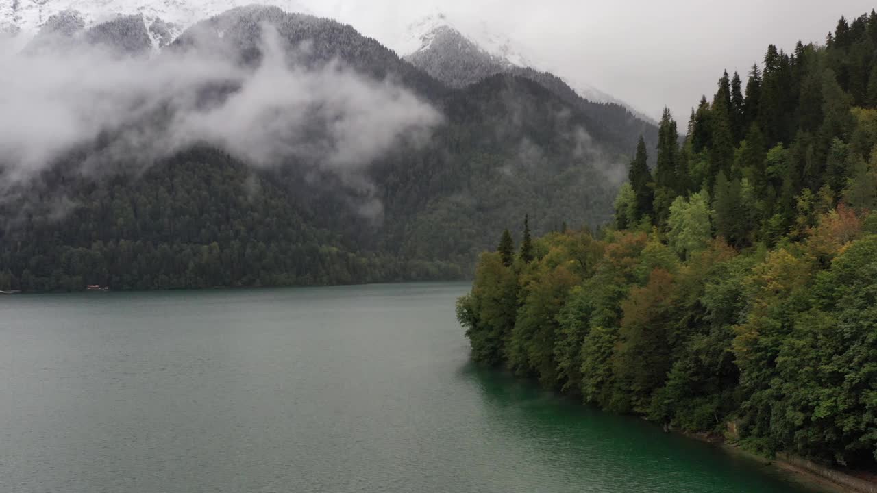 里察湖普舍吉什赫瓦山视频素材