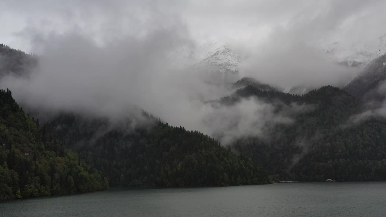 里察湖普舍吉什赫瓦山视频素材