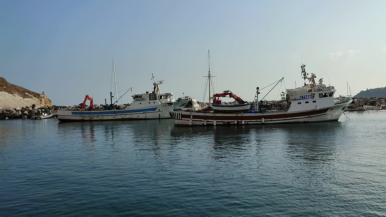 Procida -概述玛丽娜迪科里塞拉在下午视频素材