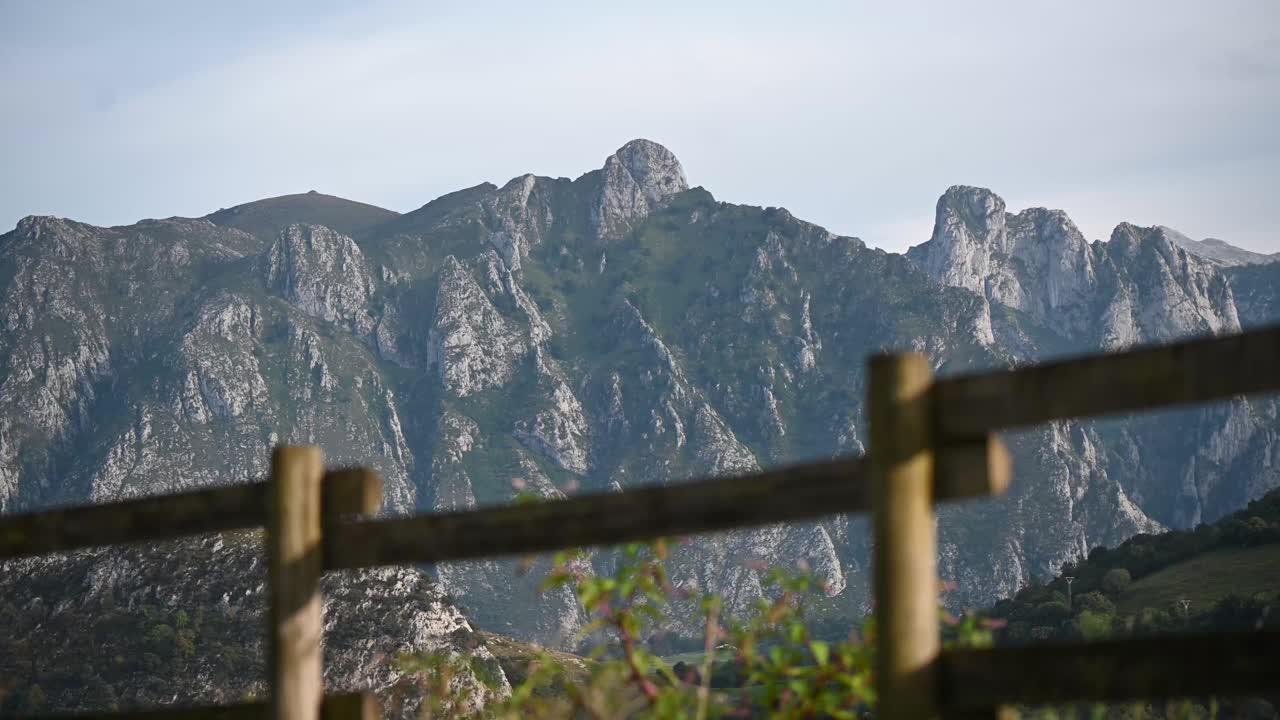 阿斯图里亚斯山景观视频素材