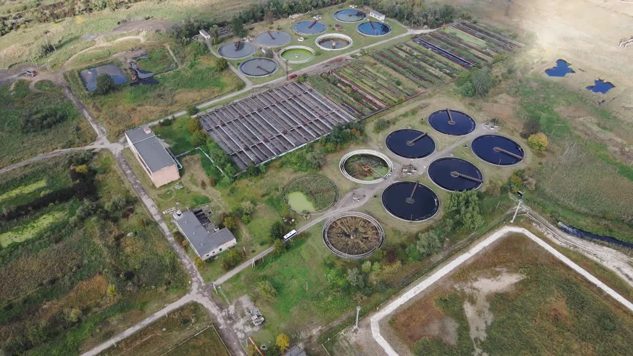 城市滤水厂视频素材