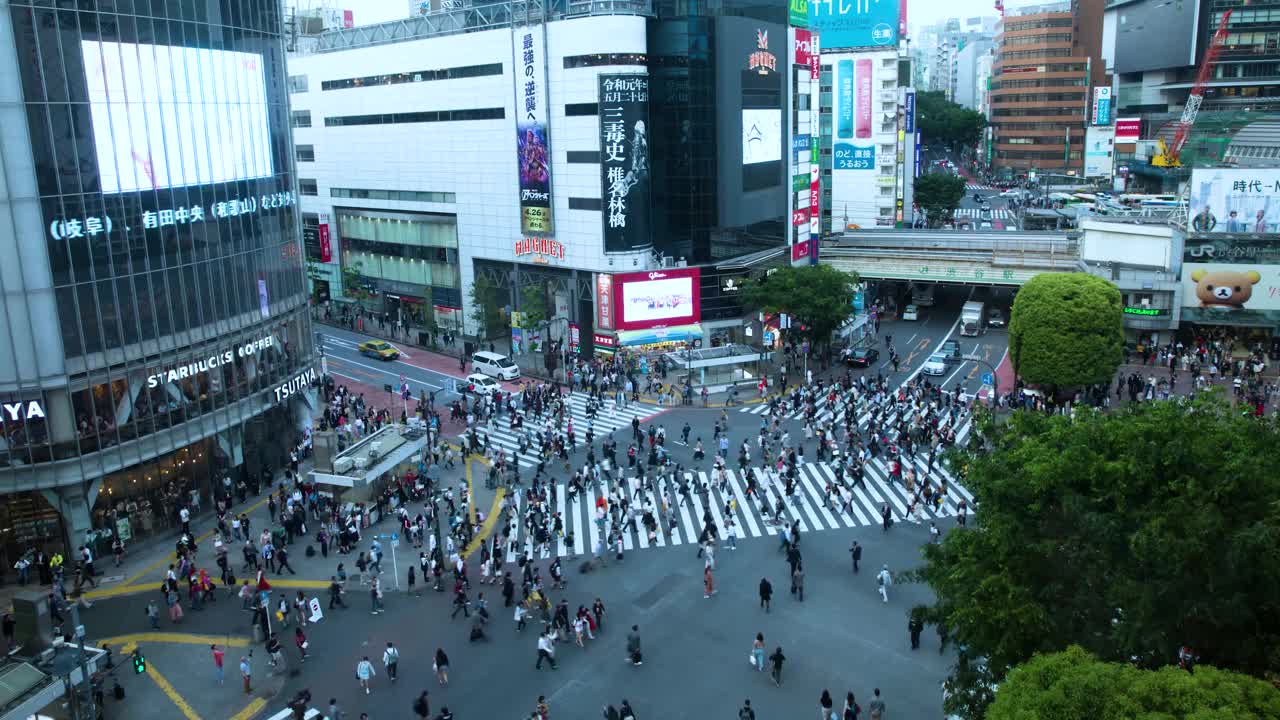 东京涩谷最好的风景视频素材