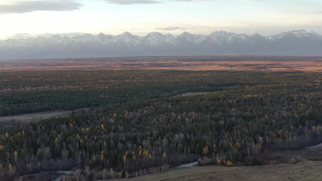 Tunkinskaya Valley Buryatia报道视频素材