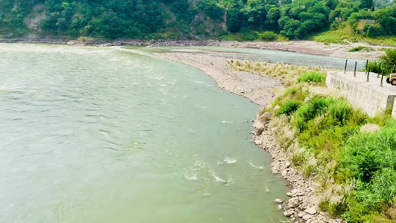 河流鸟瞰图视频素材