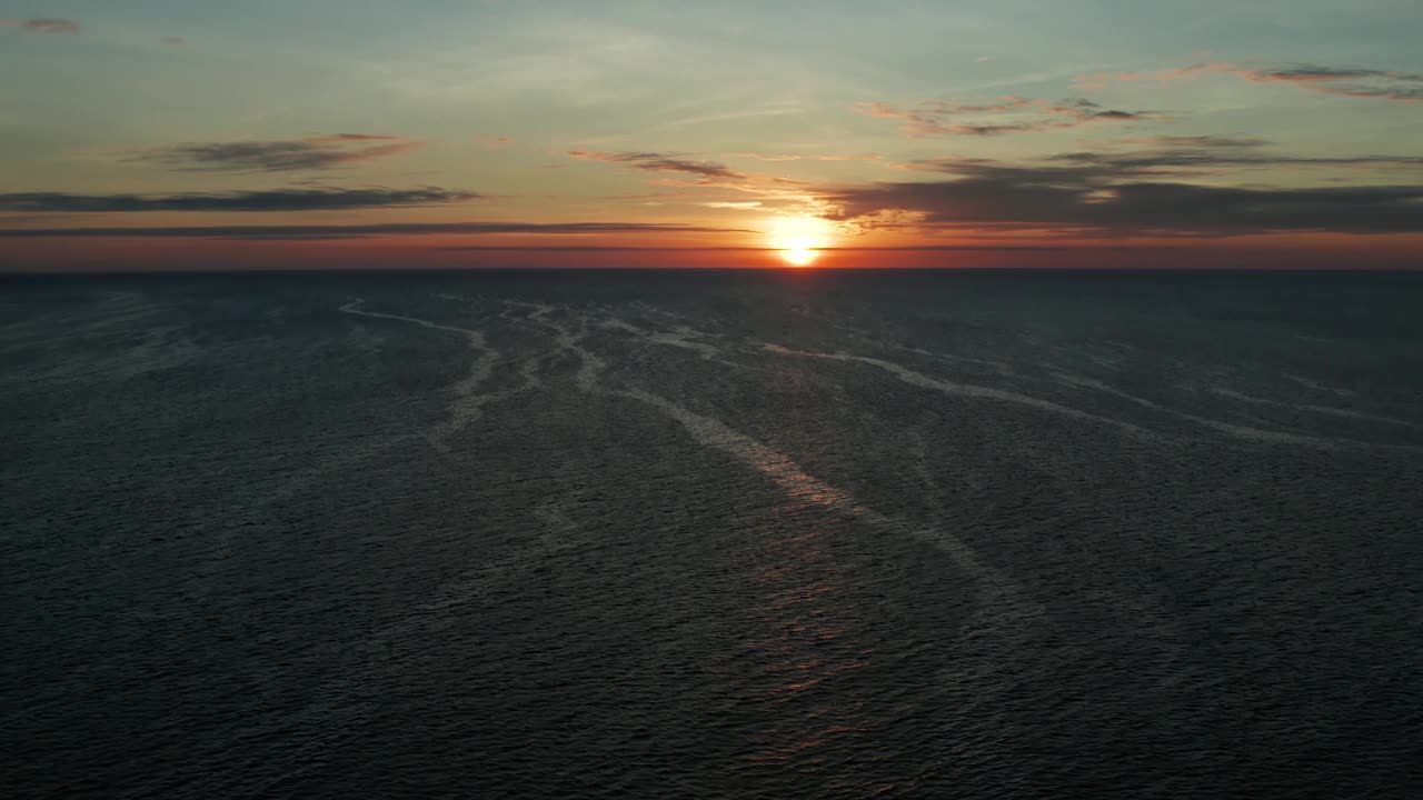 海上日落视频素材