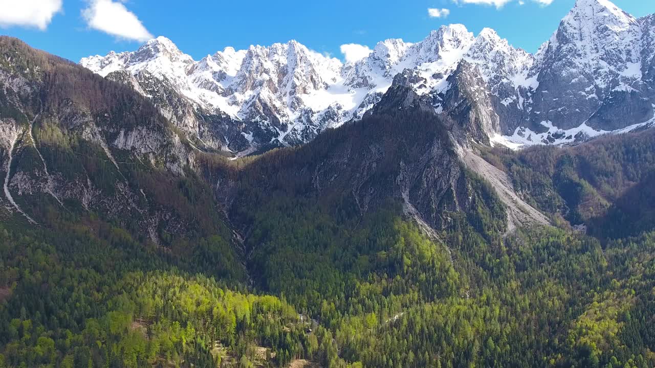 特里格拉夫国家公园山峦鸟瞰图视频素材