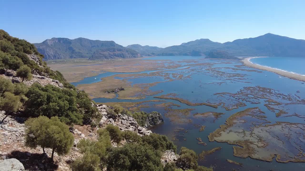 大理Iztuzu海滩概述。视频素材