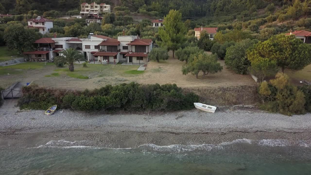 希腊Khalkidiki地区的船只视频素材